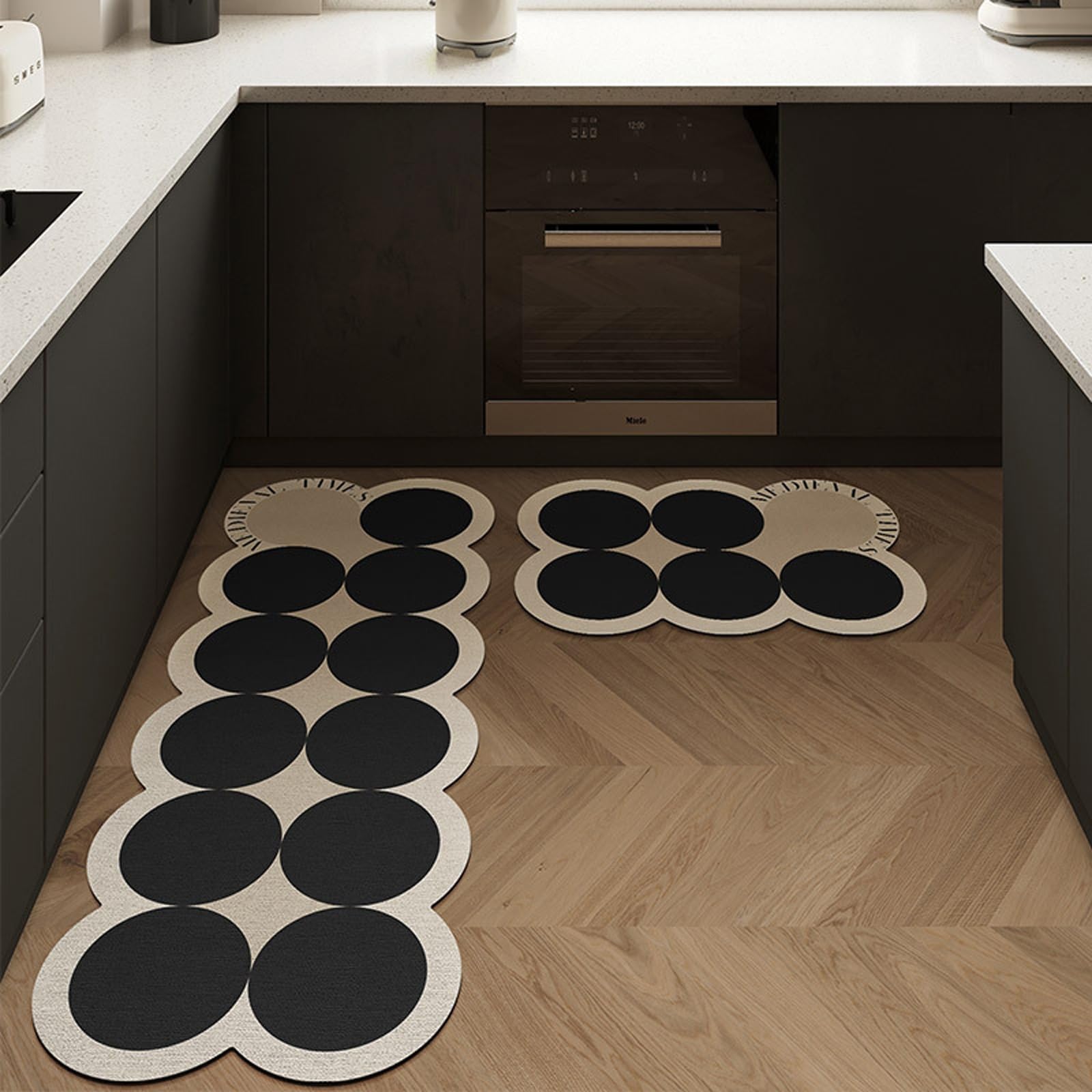 Tapete antideslizante para cocina, baño y oficina con absorción rápida en tamaño 60x90cm