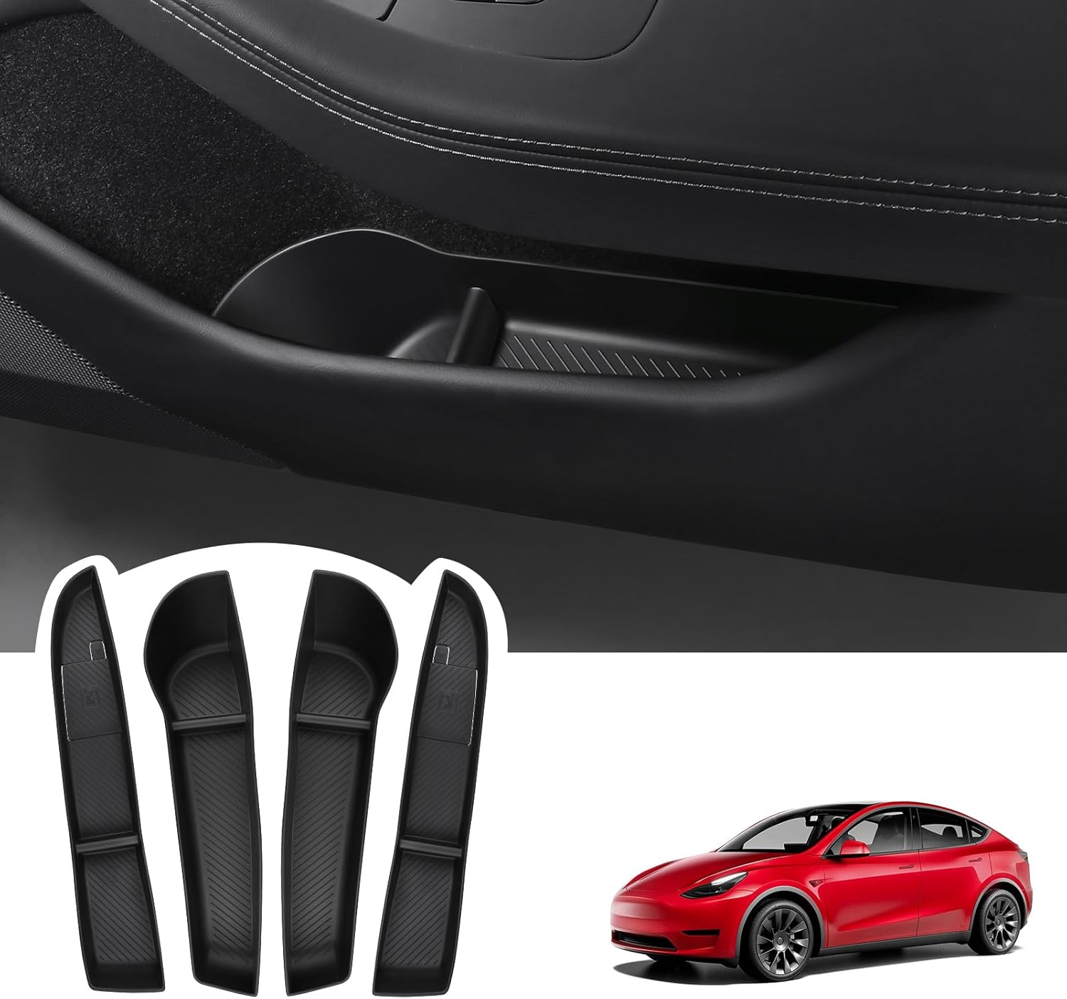 BASENOR Tesla Model Y Türdichtung Gummidichtung Schalldichter Gummi