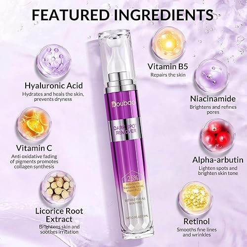 Miniatura 4 de Eliminador de manchas oscuras para cara y cuerpo, suero corrector de pecas de manchas de edad, tratamiento de melasma para cara, crema avanzada de