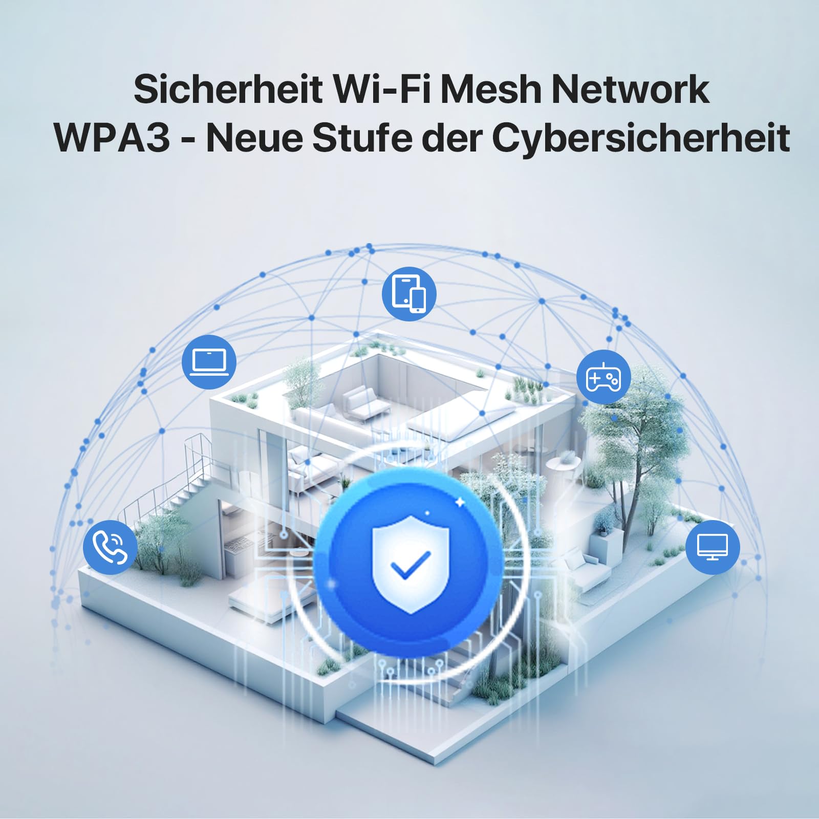 Tenda Nova MX3 Mesh WLAN System - AX1500 Wi-Fi 6 Dualband Router und Repeater - empfohlen für Häuser mit 2-3 Schlafzimmern - 2xGigabit Ports für Jede Einheit - APP Steuerung - WAP3-3er Pack – Bild 8