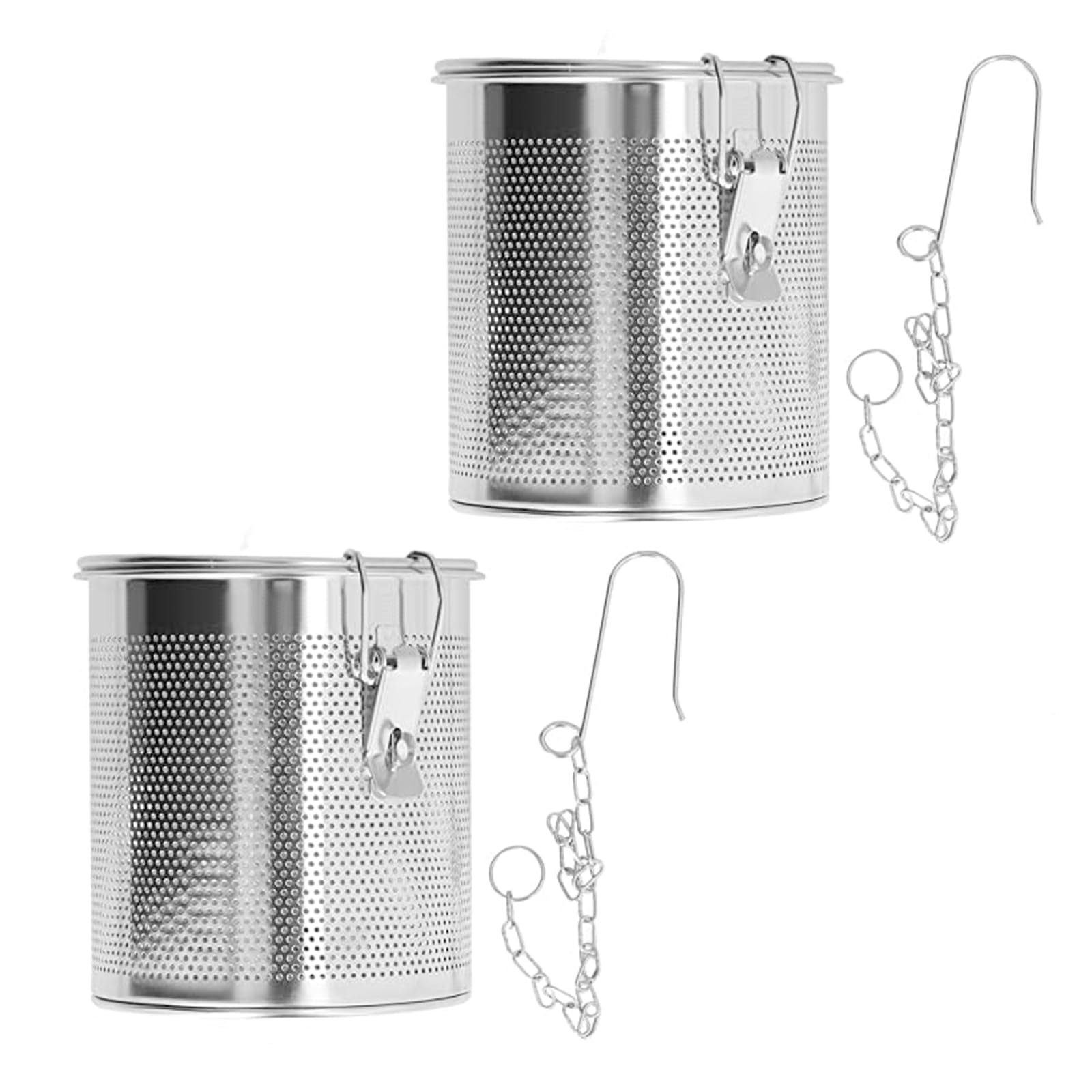 Jazuaiao A Of 2 Nonrust Steel Stews Strainer Basket Halogens Cage Set For Efficient Seasonings Filtration Nd Sturdy Brining Rusts Resistant Seasonings Strainer