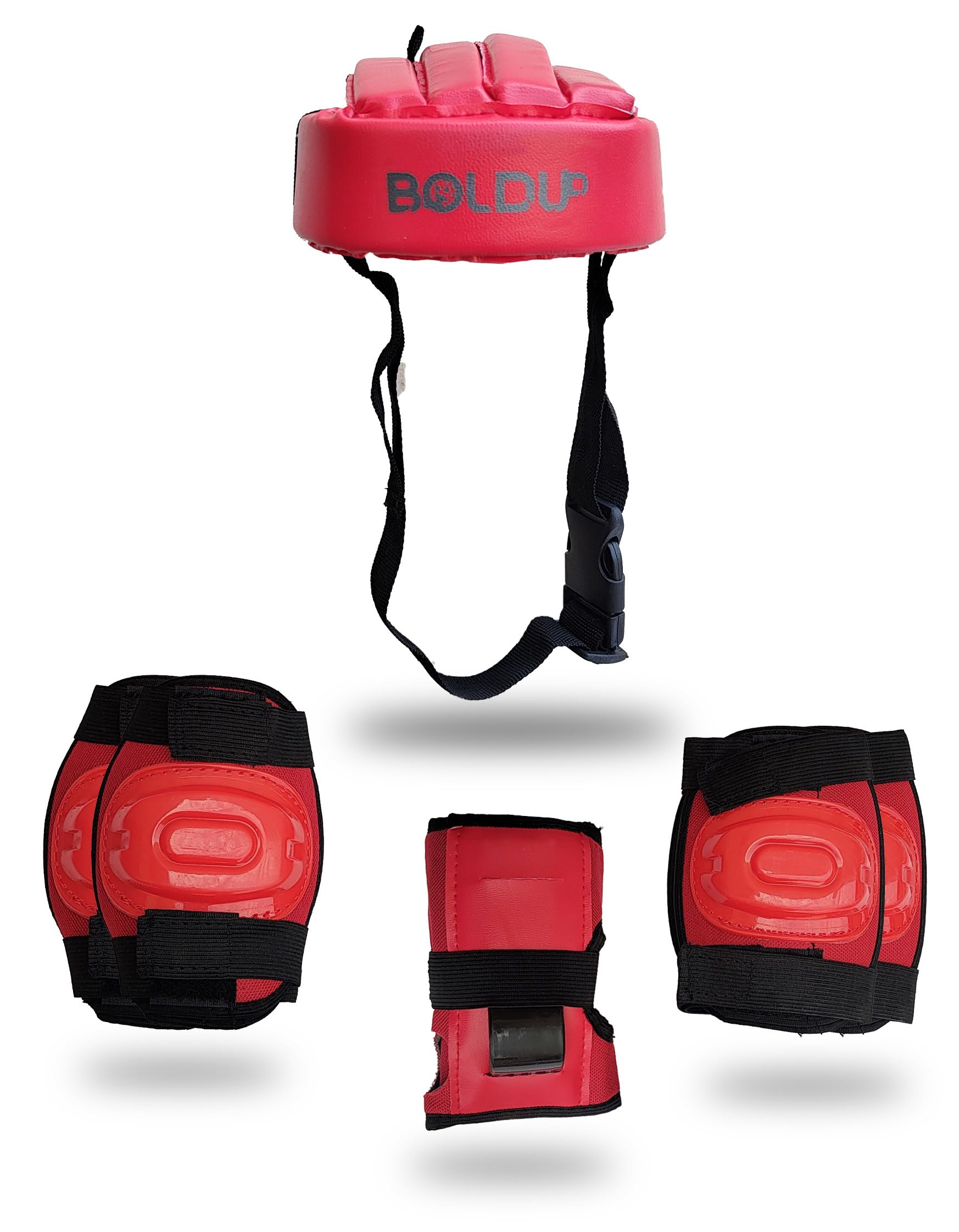 BOLDUP® Skating Guard, Protective Guard Kit | Helmet, Elbow Guards, Knee Caps, Hand Gloves, Cycling Protection Set, Kids, Boys, Girls, Men & Women Multisport Gear (5To12)