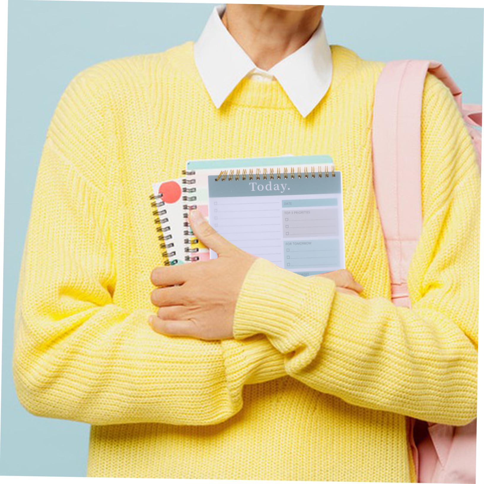 UKCOCO 4 piezas Planificador Semanal Portátil con Doble Cuaderno de Notas sin Fecha para Tareas Diarias Organizador Compacto para Oficina Escuela y Hogar de Unidades Verde Oscuro y Azul