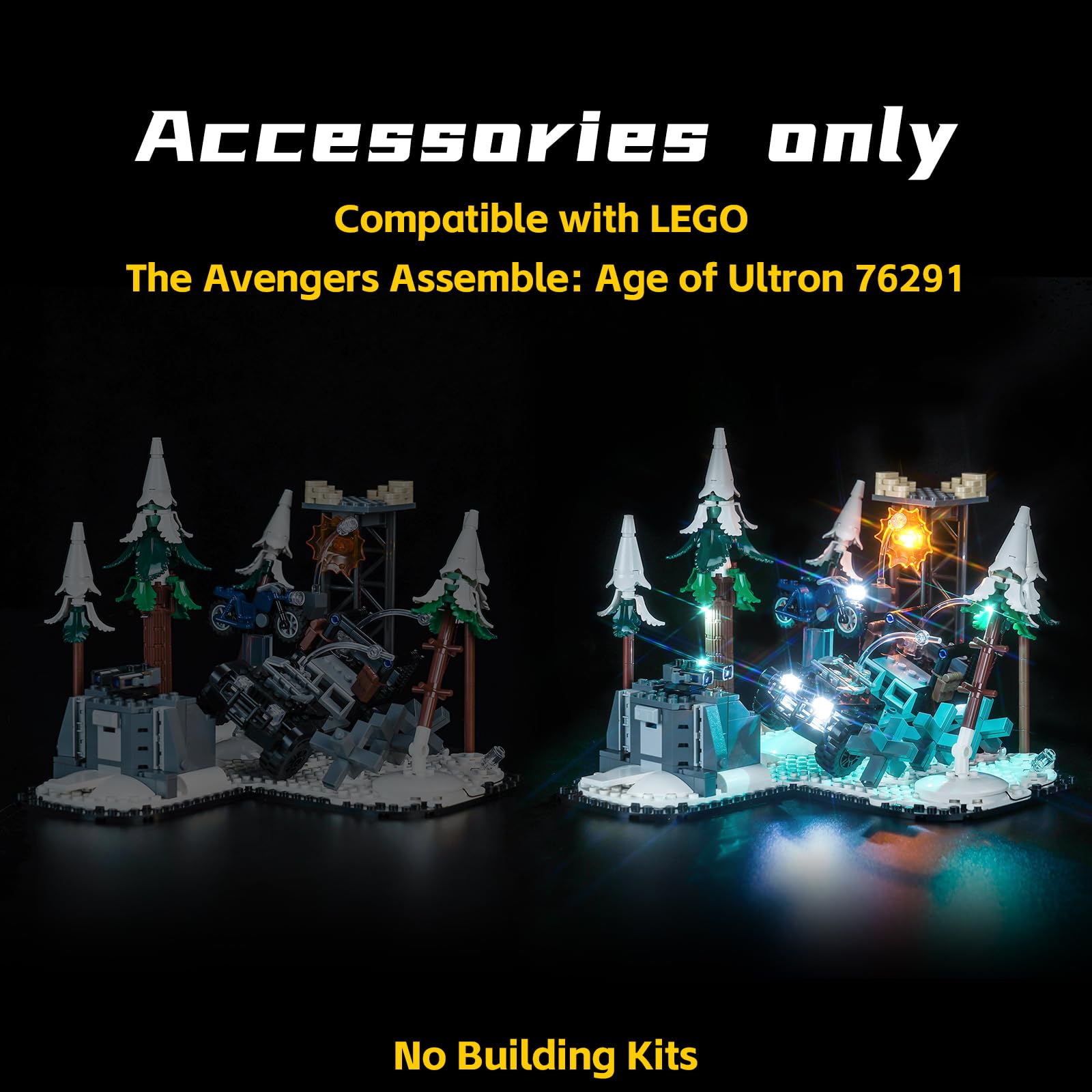 Led Light Set Compatible with Lego 76291 Age of Ultron (No Model), Decoration Lighting Set for 76291 Age of Ultron Creative Toys - Image 2