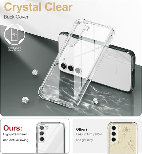 Miniatura 10 de SURITCH Funda transparente para Samsung Galaxy S23+ Plus de 6.6 pulgadas (solo protector de pantalla), protector de pantalla integrado carcasa