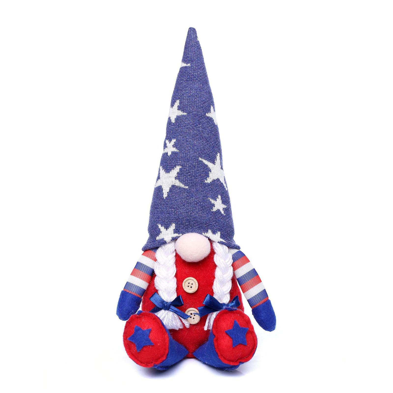 Buxuaaaa 4th of July Gnomes Patriotic Scandinavian Tomtes for Independence Day Gift Memorial Day Gnomes Home Decorations Patriotic Decorations for Home