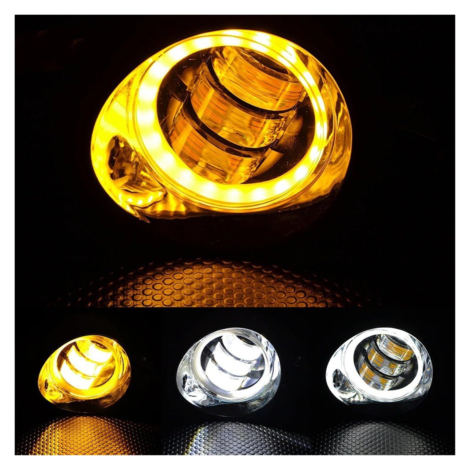 Per Softail Bobber Chopper Moto Faro Anteriore A LED Cafe Racer Spot Fendinebbia Angel Eye Fendinebbia Anteriore