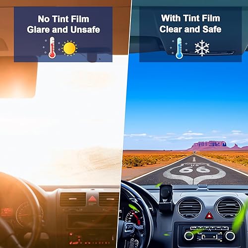 Miniatura 3 de Película tintada de ventana para automóviles, protección de privacidad, película automotriz 5% VLT de nano cerámica para parabrisas delantero Winodw