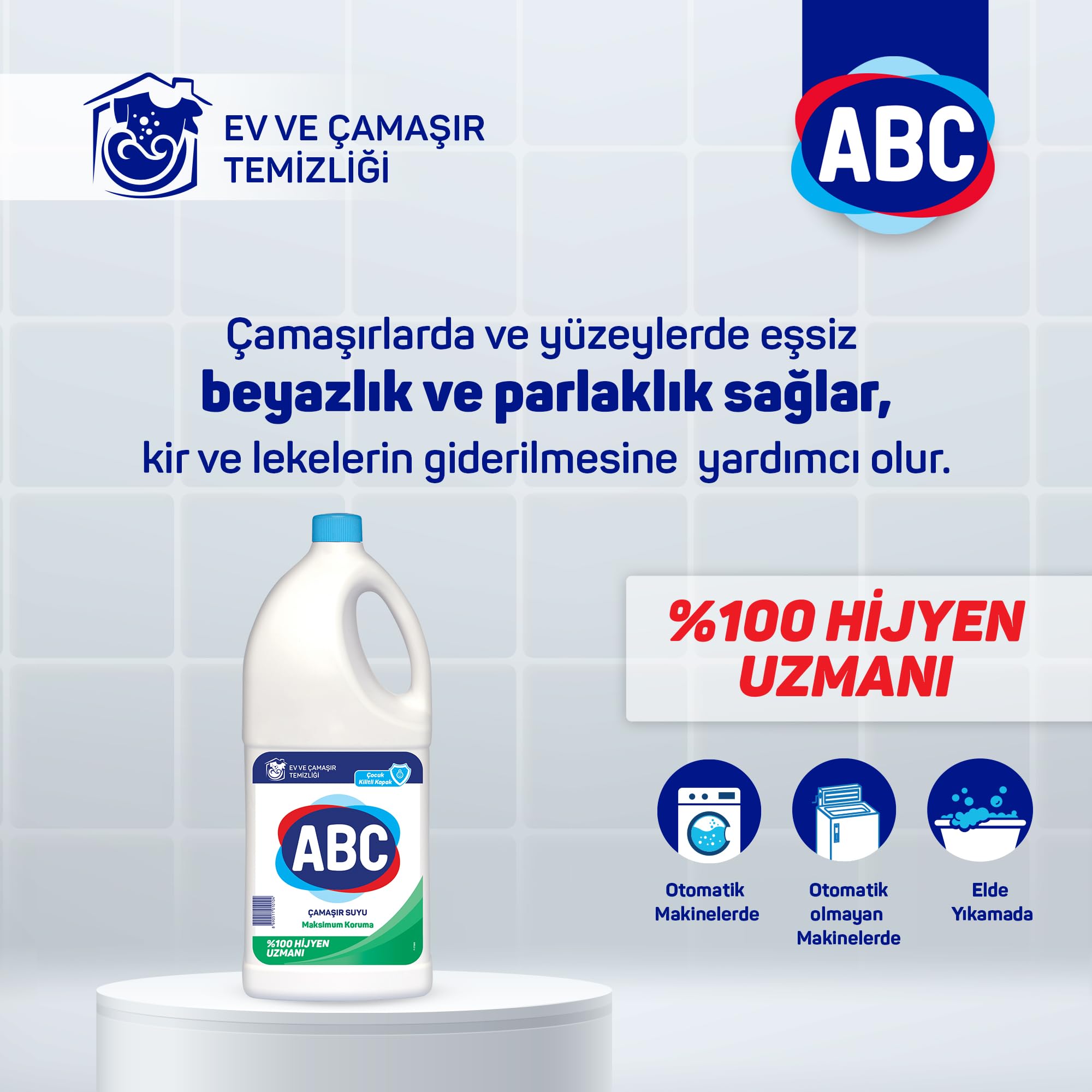 ABC DETERJAN Çamaşır Suyu Maksimum Koruma 4 L