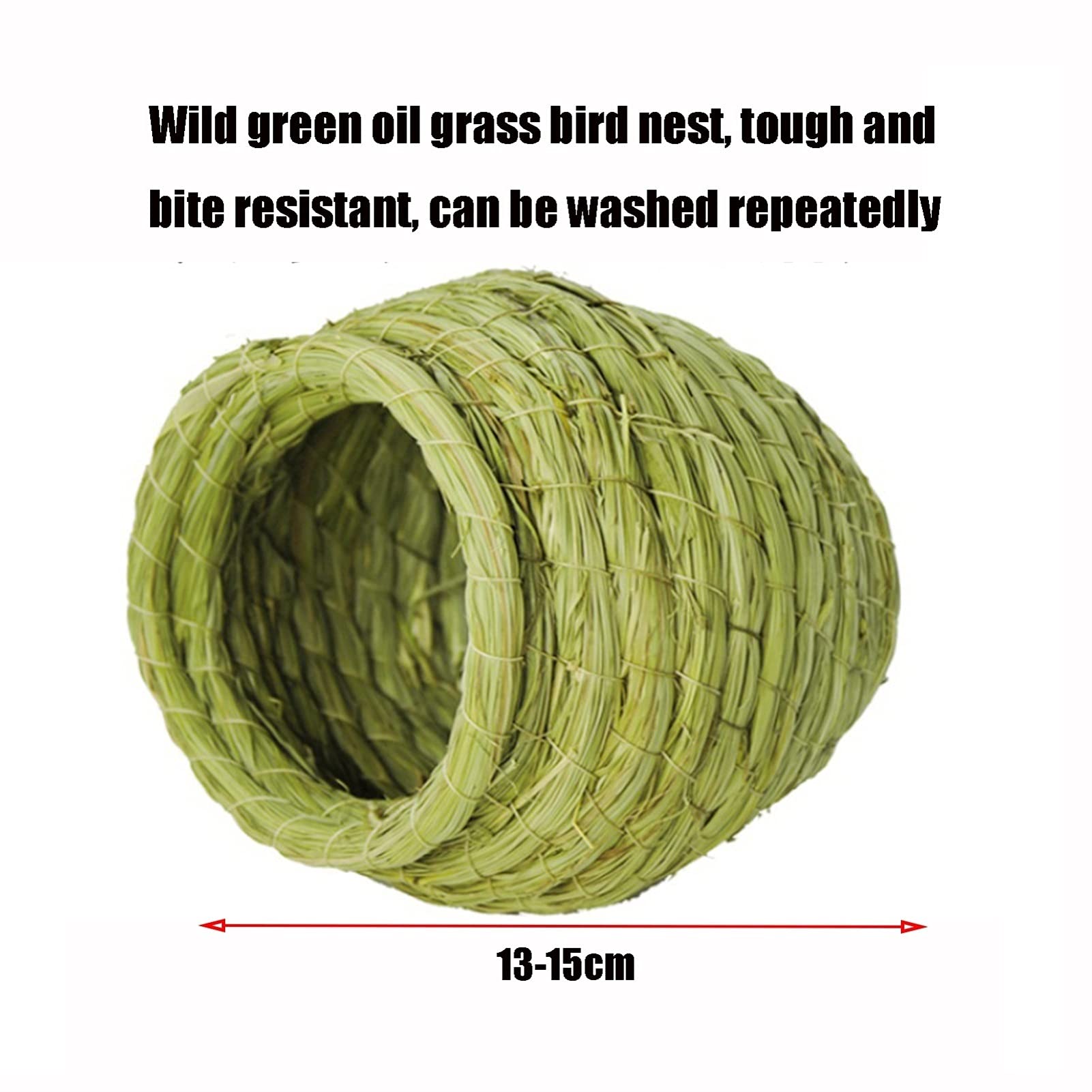 Nidi per Uccelli Birdhouse per la Decorazione del Giardino all'aperto del Nido di Uccello Comodo e Caldo, Gabbia per Uccelli Intrecciata a Mano, 2 Pacchetti (Size : Large)