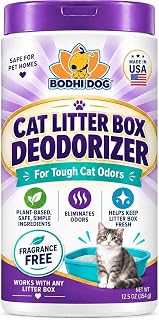 Cat Litter Box Deodorizer - Natural Cat Litter Odor Eliminator for Urine & Other Tough Odors, 12.5oz