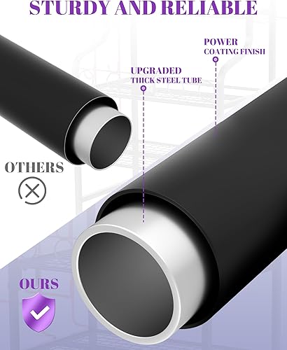 Miniatura 8 de Mythinglogic Estante de almacenamiento para esterilla de yoga, estante de almacenamiento de gimnasio en casa para mancuernas, rodillo de espuma,