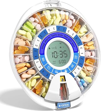 Betife 2nd Gen Automatic Pill Dispenser for Elderly with Alarm
