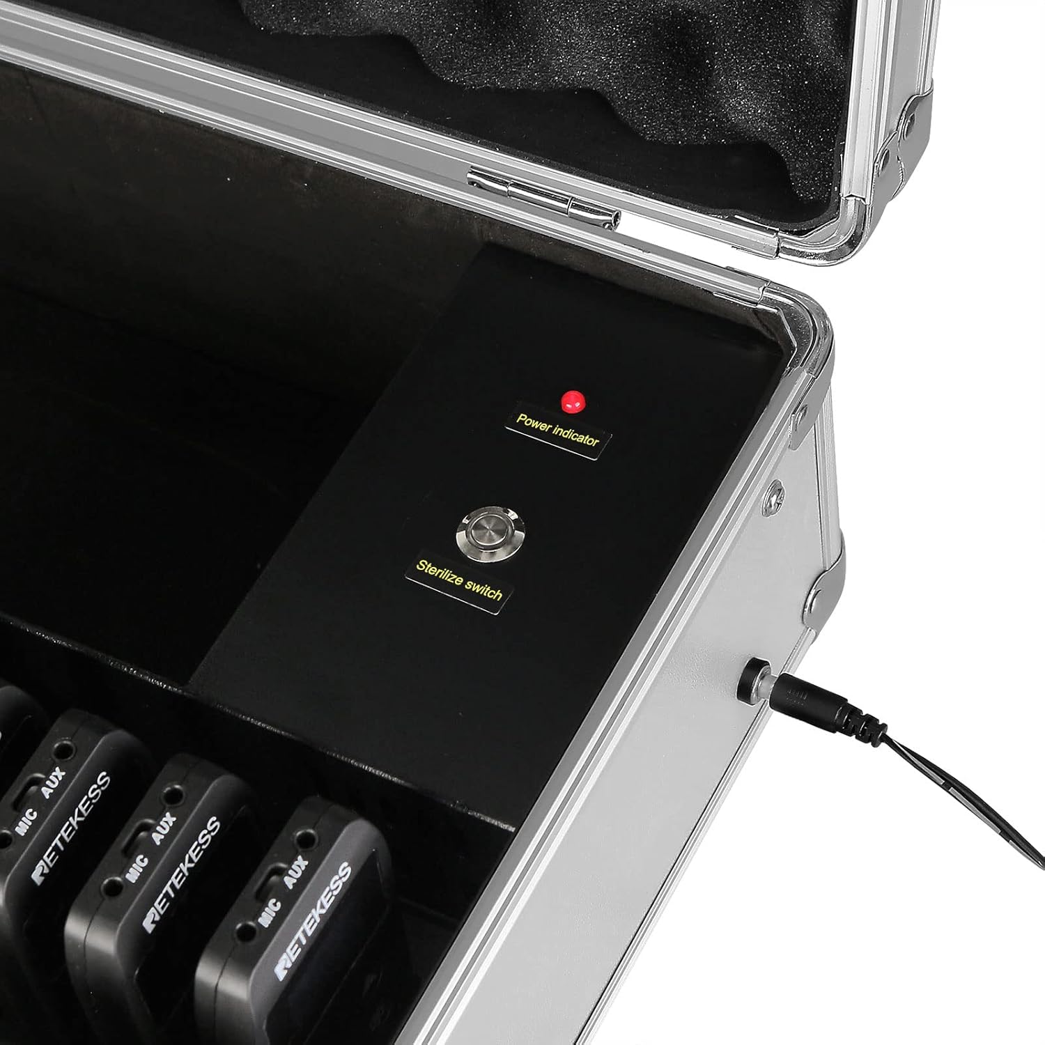 Retekess TT110 Tour Guide System Charging Case, with Portable 32 Slot Storage Box, for Recharge Retekess TT110 Wireless Tour Guide System