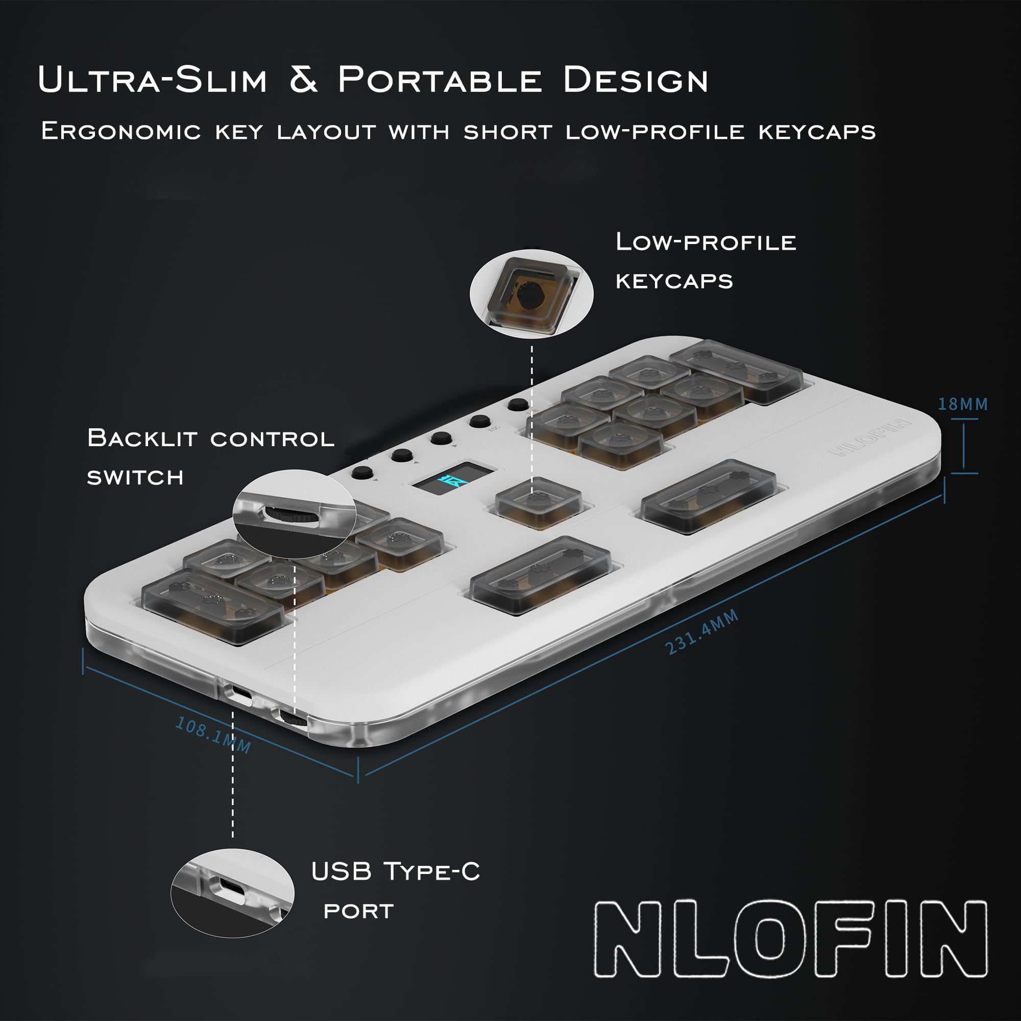 Clavier mécanique personnalisable pour jeux de musique et de rythme (noir)