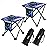 Roptat 2 Pack Camping Stool,Portable Folding Compact Lightweight Stool Seat for Camping Fishing Hiking Gardening Outdoor Walking Backpacking Travelling and Beach with Carry Bag