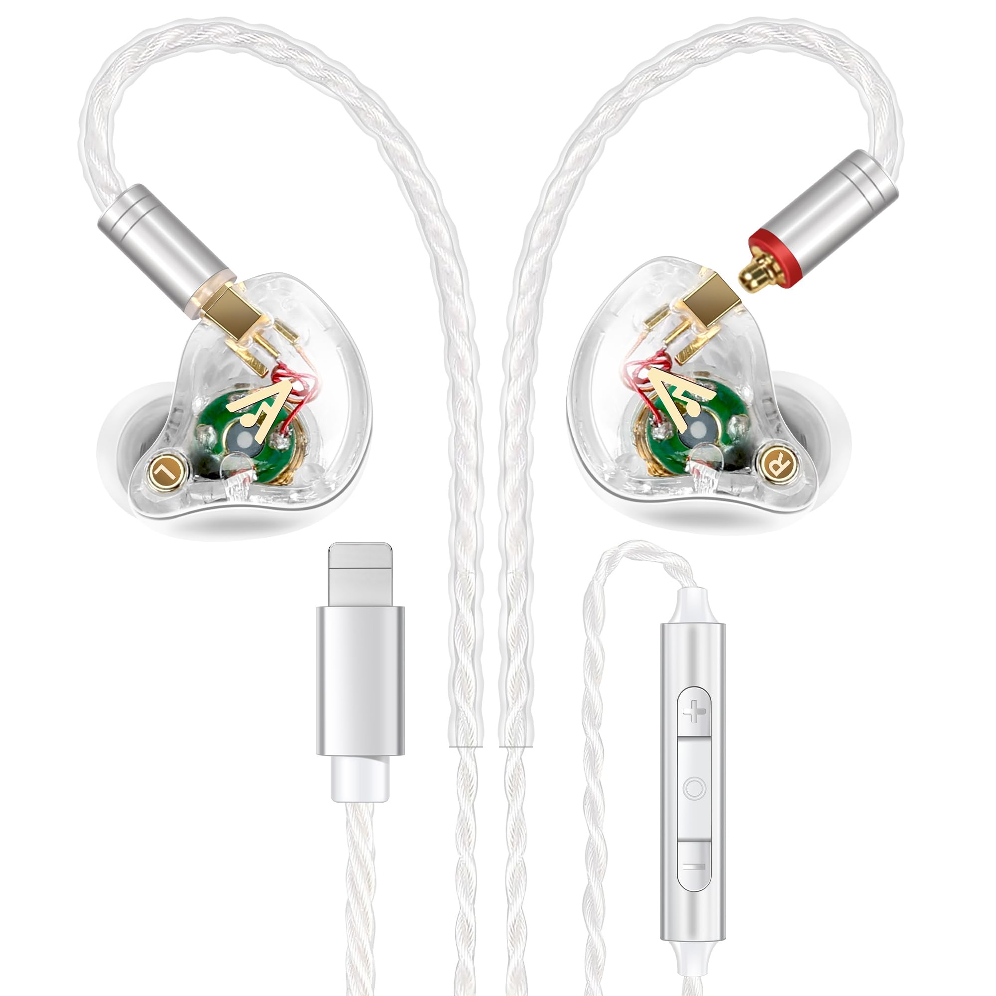 Audiovance Vibes 202ML HiFi Wired Earbuds for iPhone 14/13/12/11/X, Pro Max