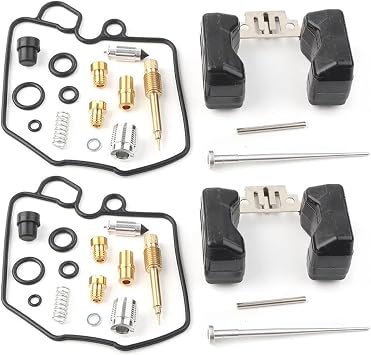2 Sets Motorcycle Carburetor Card Rebuild Repair W/Floats Kits For CX500 GL500 1978 1979 GX GL 500