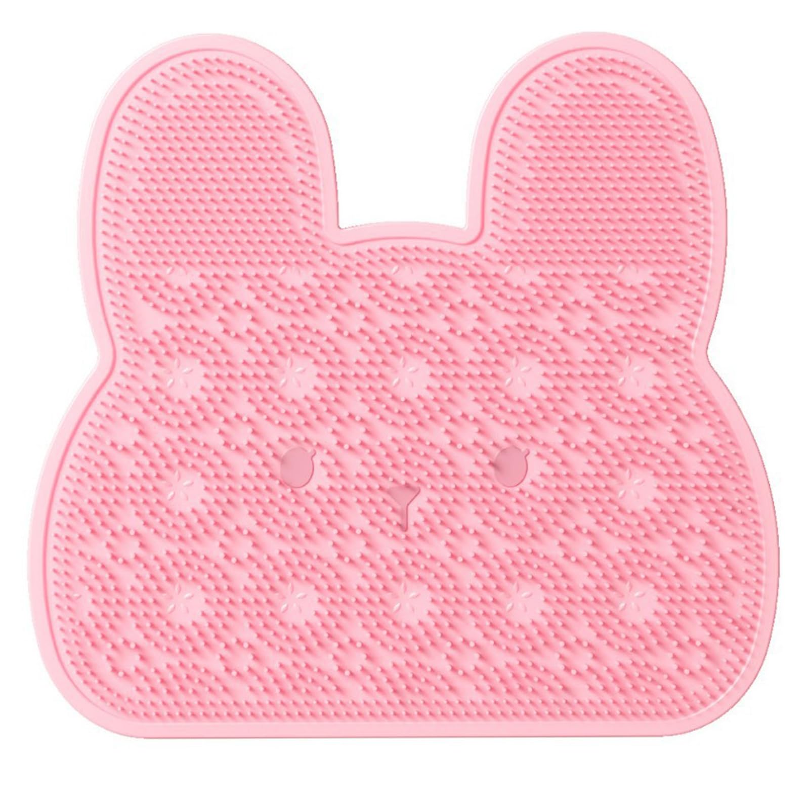 bayicie Bath Mat Rabbit Shape Soft Massage Bath Mat with Suction Cups Easy Care Bathroom Mat
