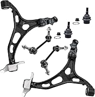 Vista 82 de Detroit Axle - Kit de suspensión delantera RWD para Chrysler 300 Dodge Challenger Charger Magnum, brazos de control superior con barras