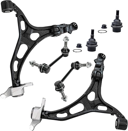 Miniatura 83 de Detroit Axle - Kit de brazos de control AWD para cargador Chrysler 300 Dodge Challenger Magnum, 2 brazos de control superiores delanteros con rótula