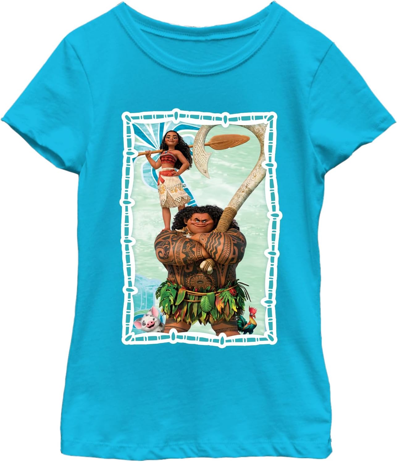 DisneyMoana Palm Maui Pua Hei-Hei Group Girls T-Shirt