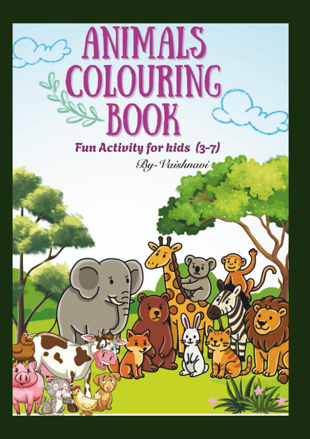 Animal Coloring Book: Drawing and coloring book for kids(3-7)