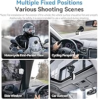 Vista 4 de Levigo Gimble - Soporte de dirección de liberación rápida para cámara y base de succión magnética compatible con DJI Osmo Pocket 3, soporte