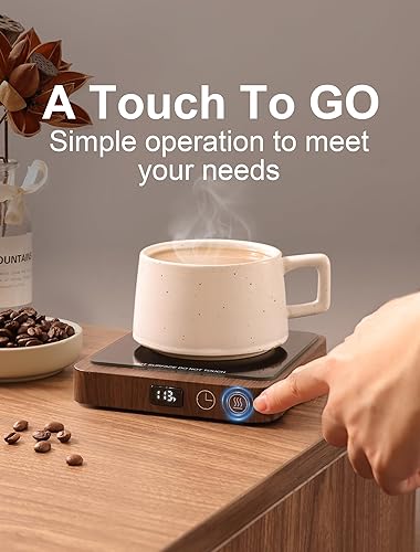 Miniatura 7 de Rigstne Calentador de taza de café  Calentador de tazas portátil de 20 W para escritorio, calentador de taza de café con apagado automático, plato