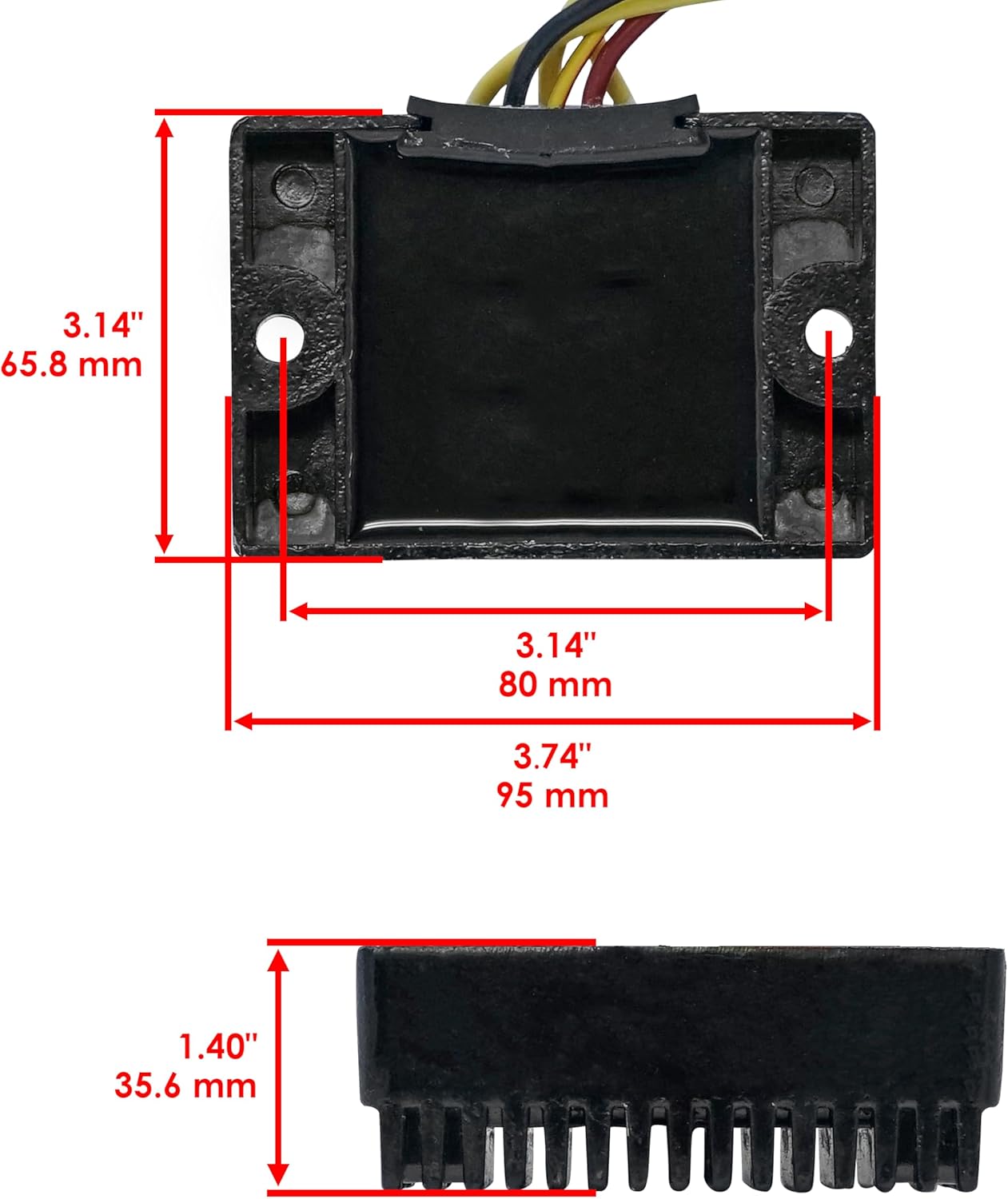 Caltric Stator and Regulator Rectifier Compatible With Polaris Sportsman 400 Ho 4X4 2008-2010