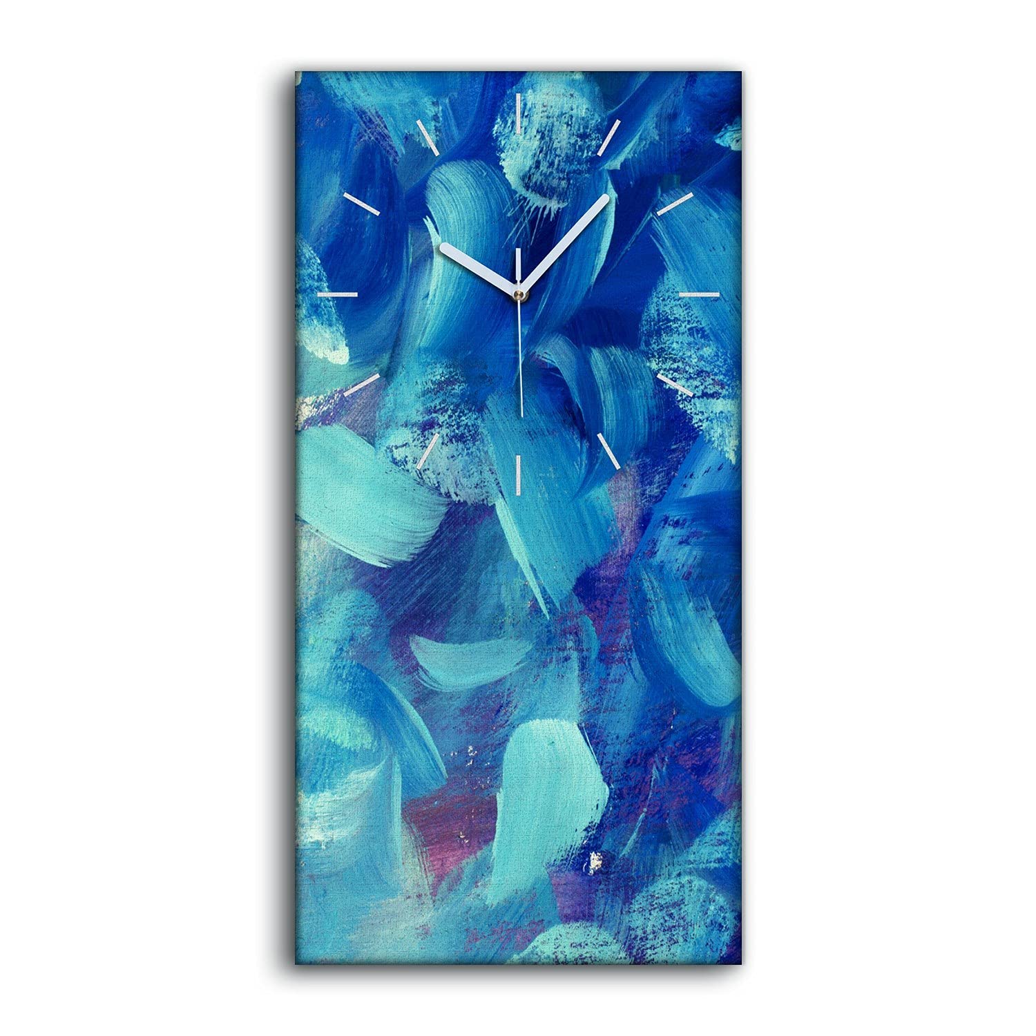 Horloge sur Toile Coloray 30x60cm pour stopper le bruit du tic-tac avec style et art moderne