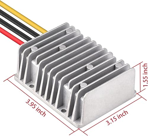 Miniatura 5 de Cllena - Convertidor reductor de voltaje de 24V CD baja a 12V 10A 120W, fuente de alimentación CDCD de transformador buck, a prueba de agua