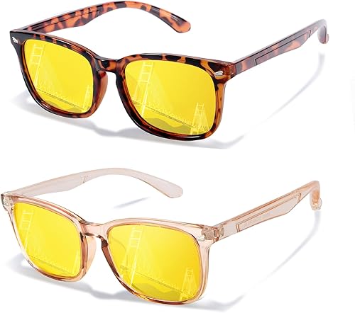 Chicid Night Driving Glasses for Women Men, Polarized Nighttime Vision Glasses A