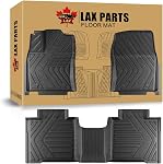 LAX No-Smell TPE Floor Mats for 2015-26 Ford F150, 2022-26 F150 Lightning SuperCrew Cab Without Fold Flat Storage Box, All Season Protection Mats for Trucks, Front and 2nd Seat Floor Liners,