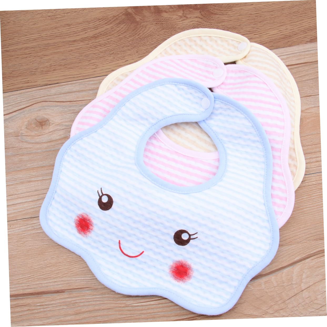 Abaodam 3 Set Di Bavaglini Per Neonati E Bavaglini in Bandana Di Cotone Morbido E Assorbente Con Chiusura A Bottone Per Una Facile Vestizione 5 Pezzi * 3