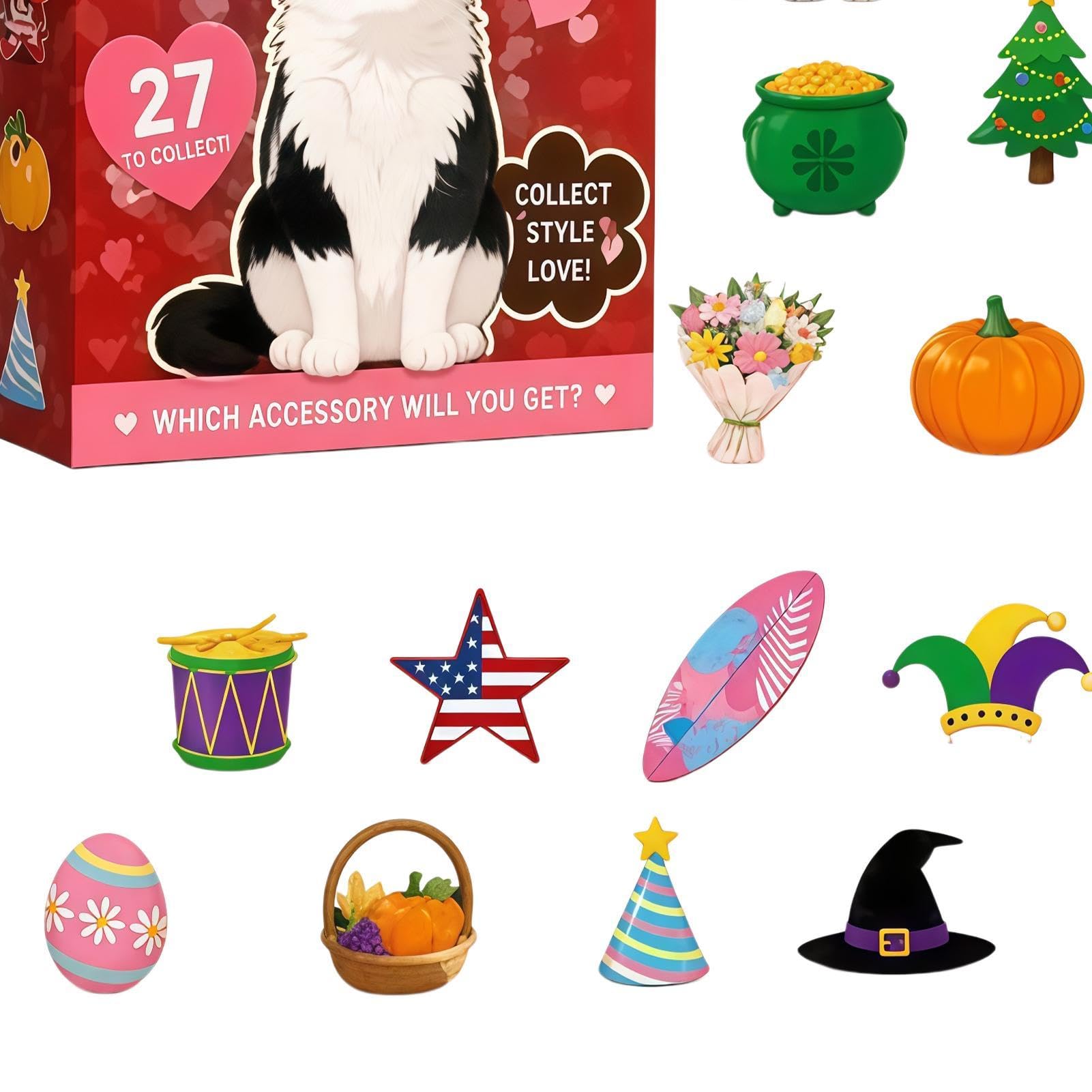 Calendario de Adviento de Madera de Navidad 27 Piezas de Navideños | Calendario en Madera para Cuenta Atrás Navideña Para el Árbol, la Pared, la Mesa, las Vacaciones, la , el Hogar, la Oficina