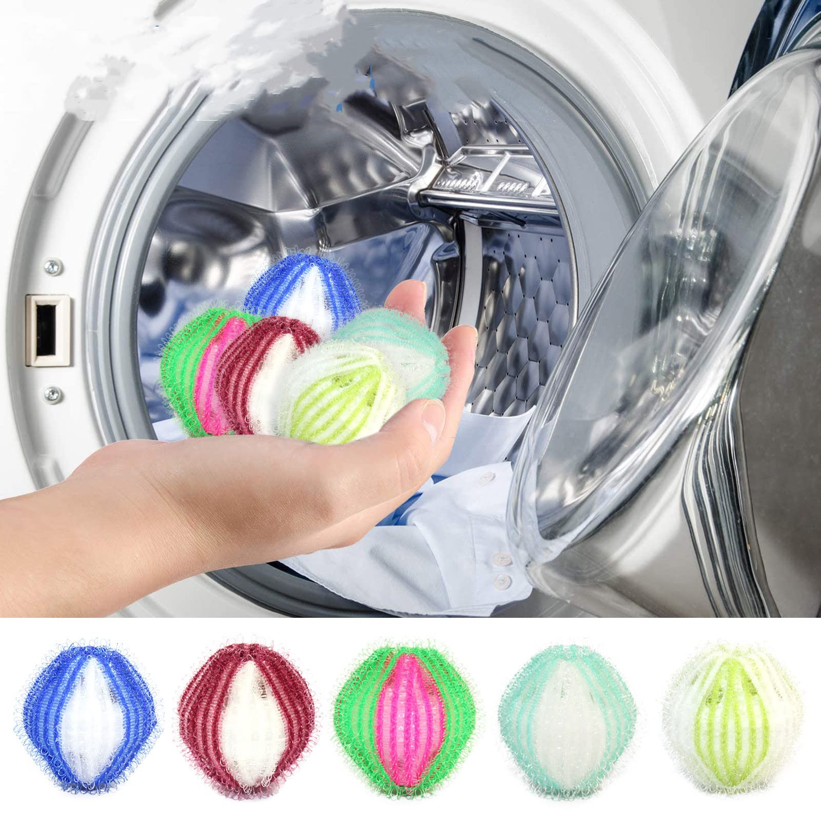 Reusable Washing Machine Hair Remover,Washing Machine Hair Catcher Laundry Ball Dryer Ball for Cloth