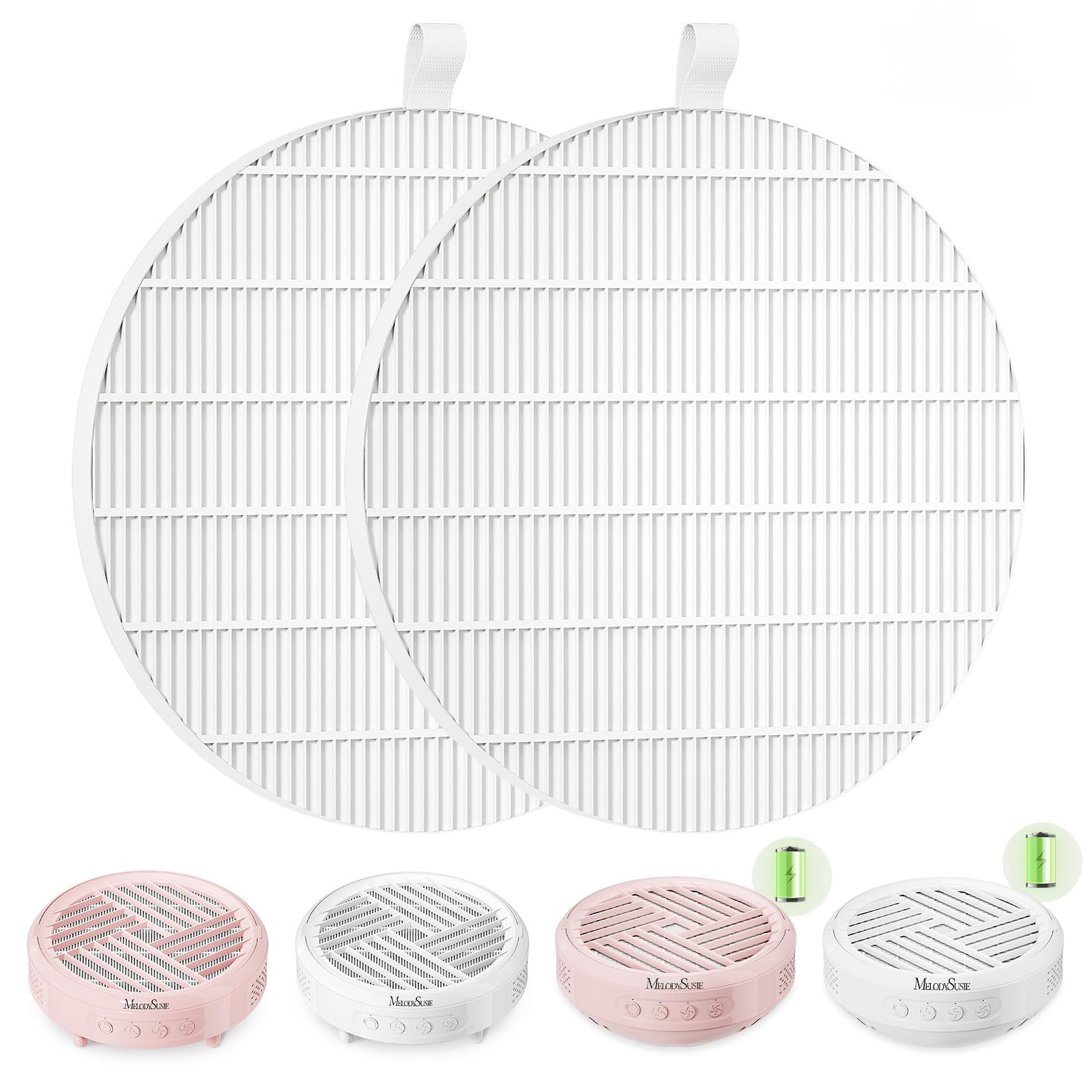MelodySusie SProR Nail Dust Collector Replacement Filter,2 Pack Reusable Dust Filter Only for MelodySusie SProR Nail Dust Vacuum Fan Collector Extractor Electric Dust Suction Machine