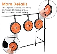 Vista 4 de Ideagle Blancos de Pistola de BB Objetivo Giratorio de Pellet de Metal Pesado para Calibre.177 .20