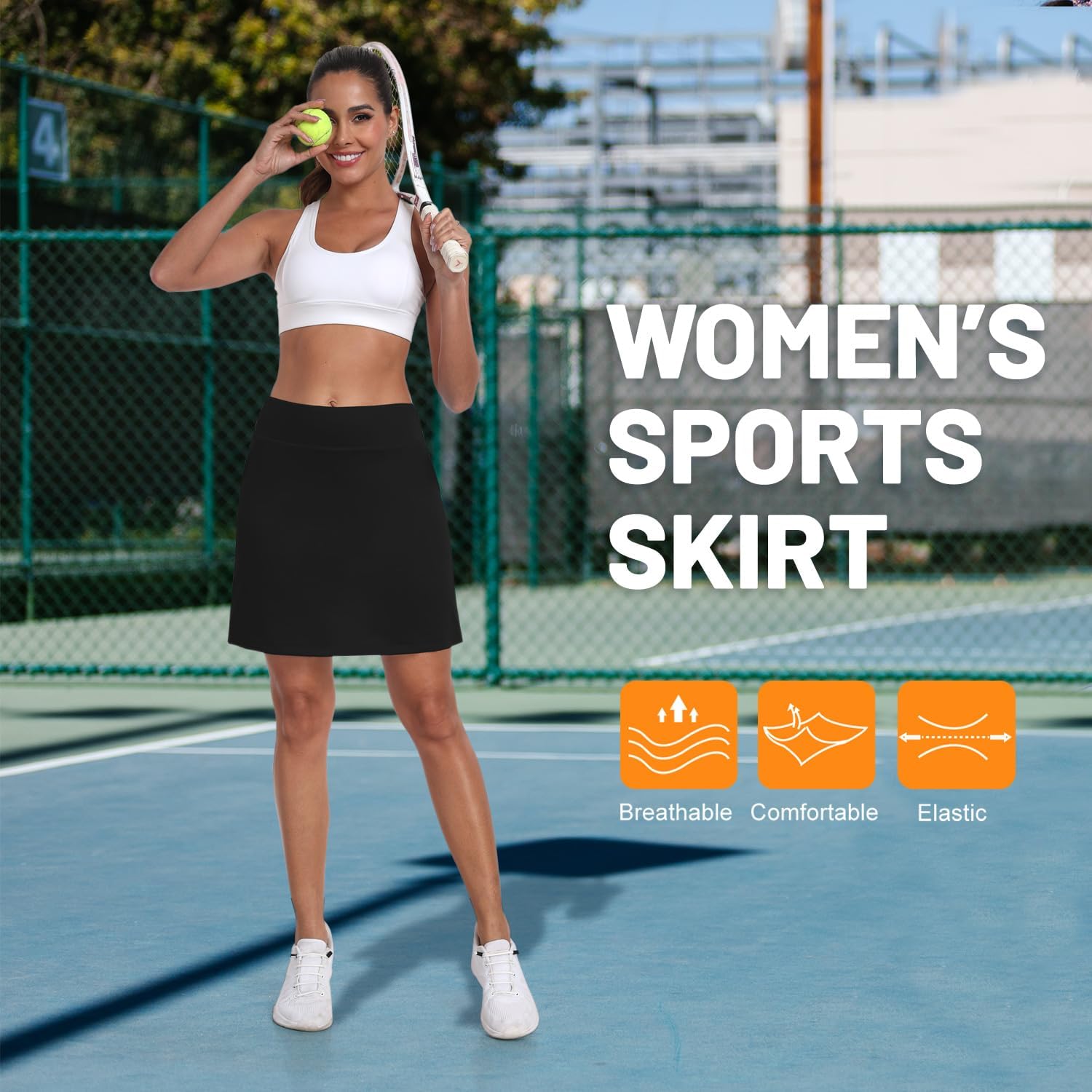 DAYOUNG Women's High Waisted Swim Skirt Tummy Control Board Shorts with Pocket Beach Bottoms with Liner - Image 5