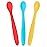 WeeSprout Silicone Baby Spoons - First Stage Infant Feeding Utensils With Soft-Tip, Bendable Kitchenware for Parent & Self-Feeding, Ultra-Durable, Dishwasher Safe, Travel Case, Set of 3
