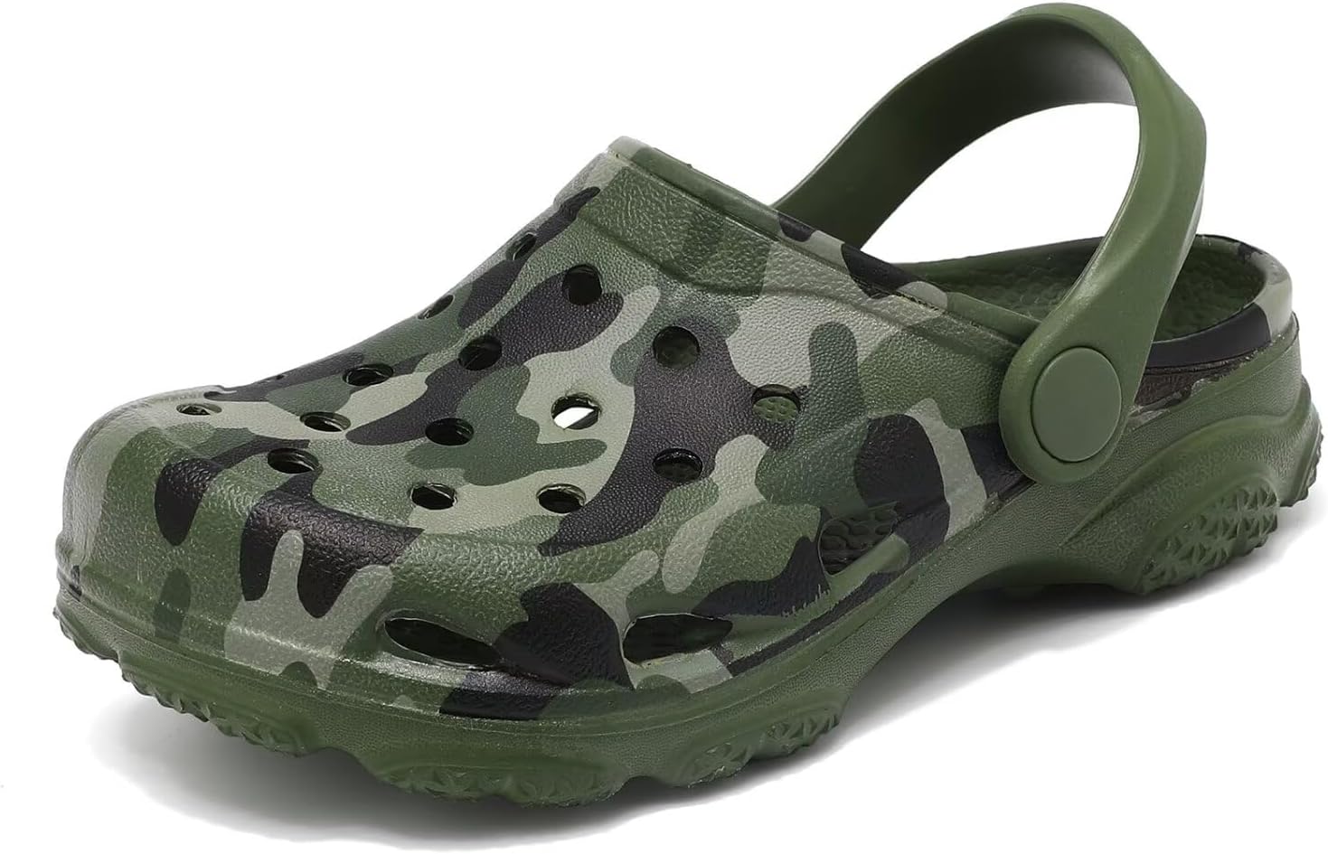 Boys and Girls Tie Dye Clogs for Kids,Unisex Eva Mules for Big Kid,Little Kid,Boy and Girl Closed Toe Slide Sandals,Black and White