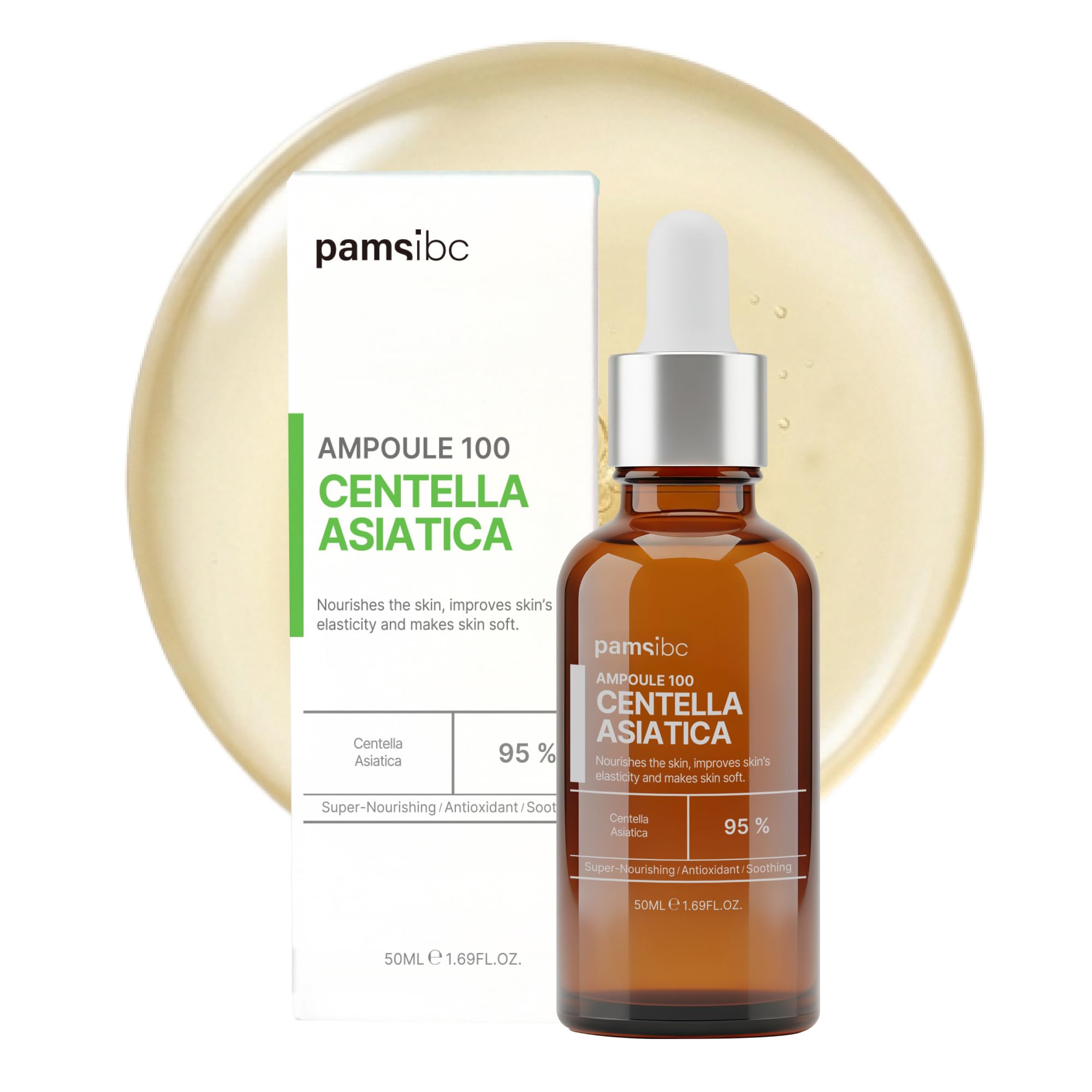 Ampoule 100 Centella Asiatica Serum, 95% Cica, Fragrance-Free