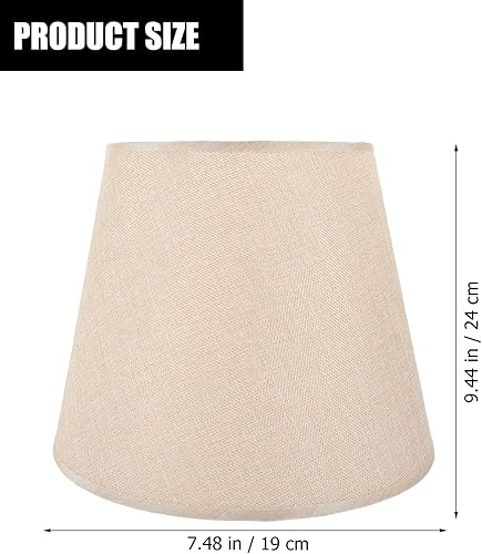 Miniatura 2 de OSALADI Pantalla de lámpara pequeña con clip de tela de barril con clip para lámpara de mesa, lámpara de pie de pared, pantalla de repuesto beige