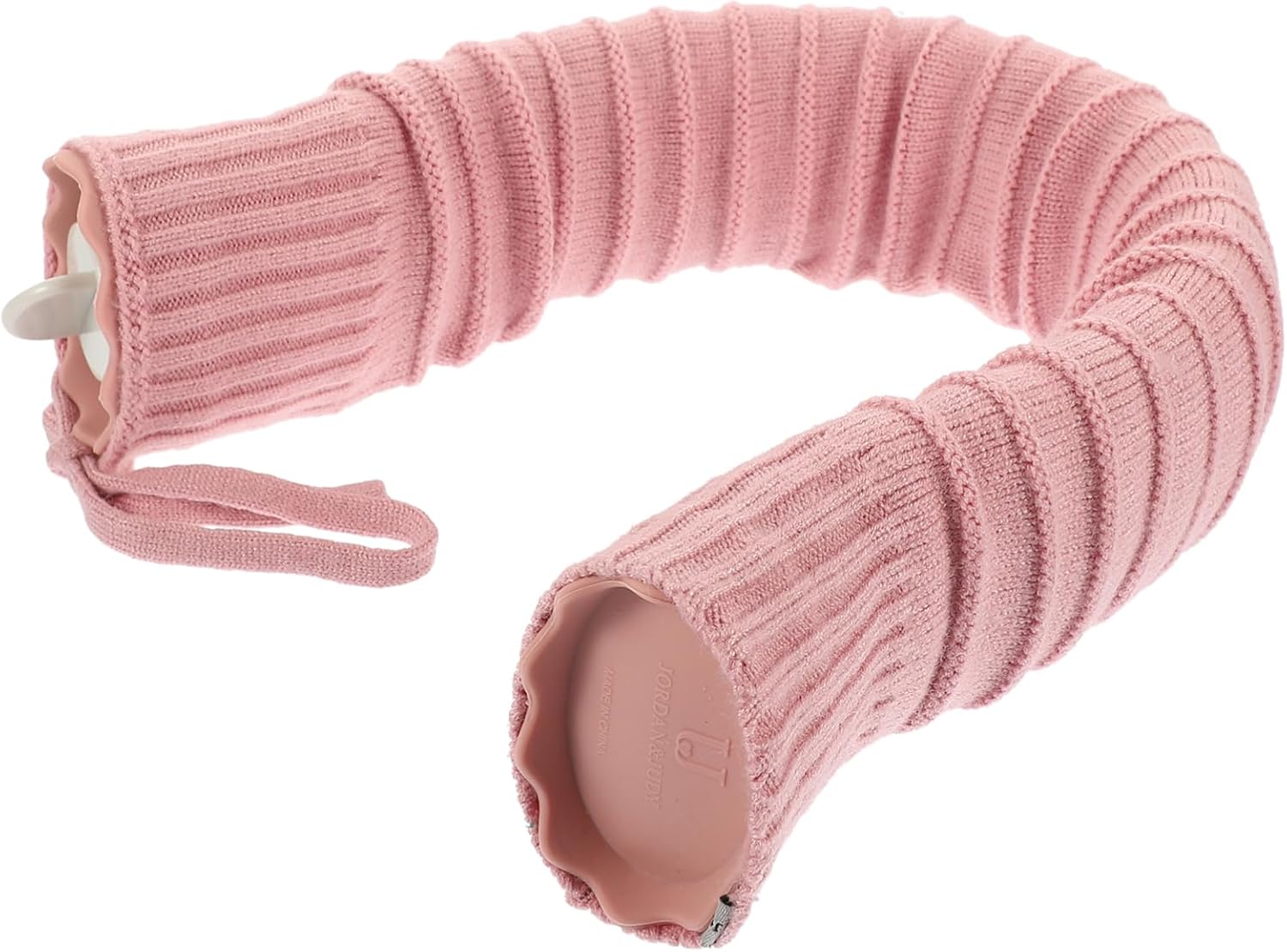 U Shaped Hot Water Bag for Neck and Shoulder Warmth Plush Cover Microwaveable Heat Compress Leak Resistant Fillable Pouch for Travel and Home Random Color