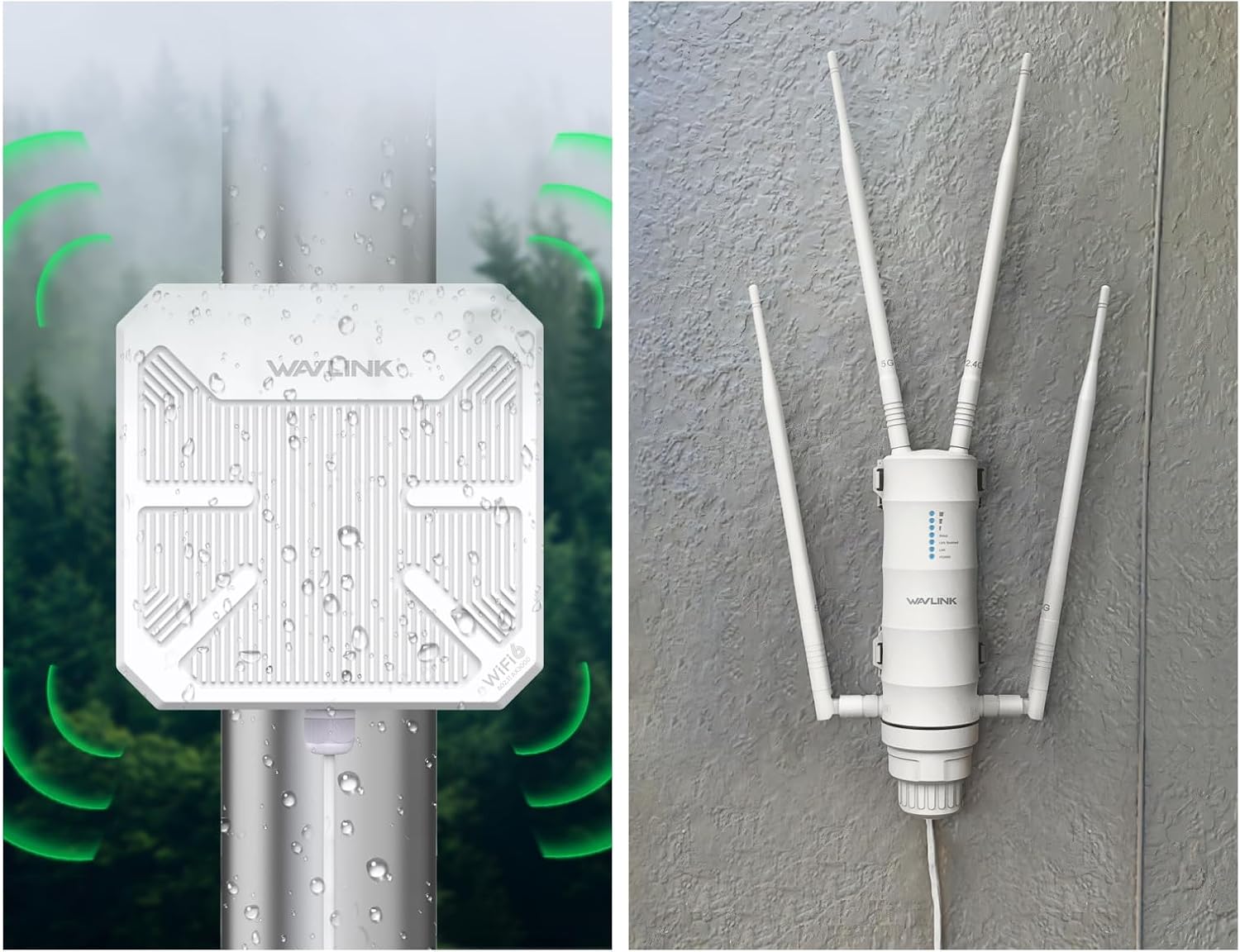 WAVLINK AX3000 Outdoor WiFi 6 Repeater,2024 AC1200 Outdoor WiFi Extender