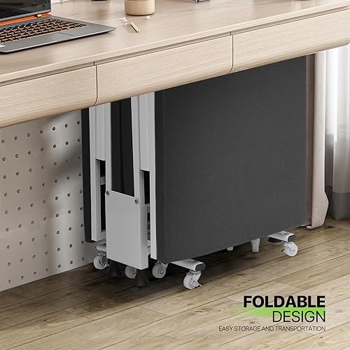 Miniatura 9 de Magshion Cama plegable con colchón para adultos, cuna plegable con funda de almacenamiento, hasta 330 libras, color negro