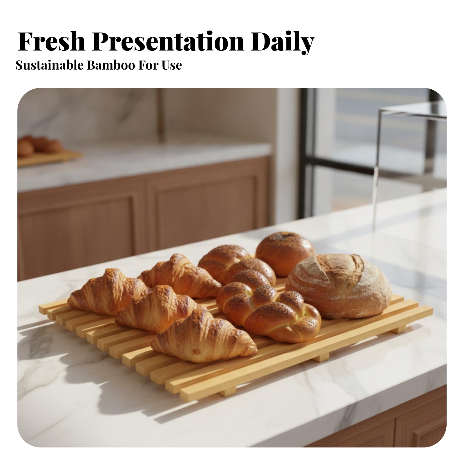 Exhibir Panaría con Diseño Funcional y Eliminadas Acuada para Colocar Bollos y Pastelillos en Estantes Tienda O Encimeras, 50x50x2cm