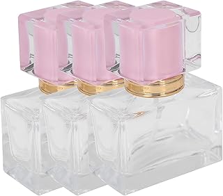 3pcs Refillable Perfume Bottles, 30ml Empty Spray Bottle Perfume Dispenser Atomizer, Transparent Container Portable Atomizer Empty Bottle with Spray Applicator(pink)
