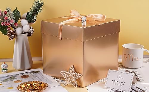 Miniatura 6 de Elephant-package Caja de regalo mediana con tapas, cinta y relleno de papel, para cumpleaños, Navidad, Hanukkah, embalaje de regalo, plegable, 8.7